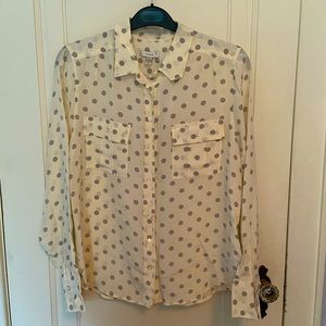 J. Crew Silk Button Blouse NWT